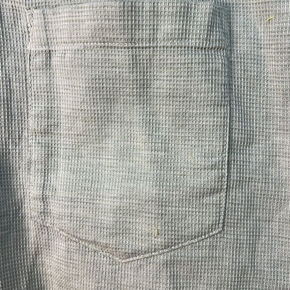 J. Crew Factory BZ120 Dobby Textured Short sleeve Camp Shirt large NWOT Green - Picture 7 of 10